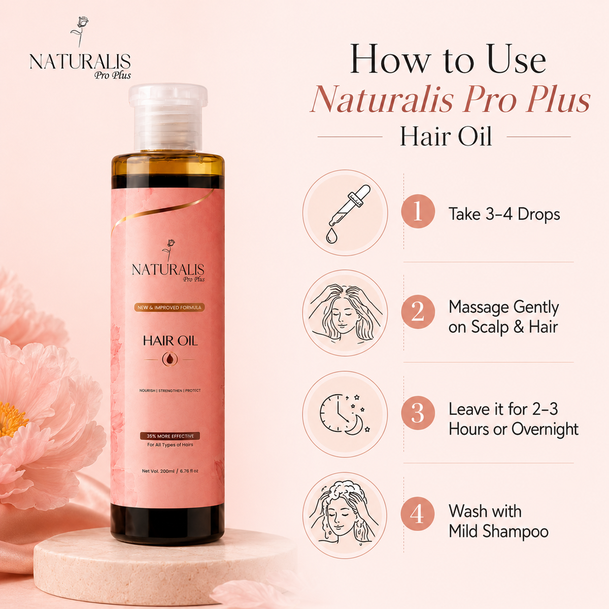 Natural Pro Plus Hair Oil - 200ml