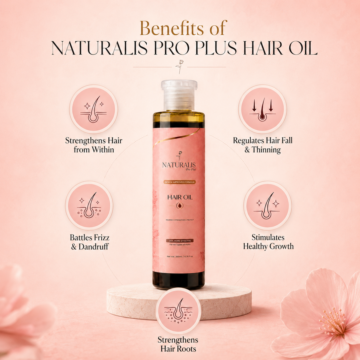 Natural Pro Plus Hair Oil - 200ml